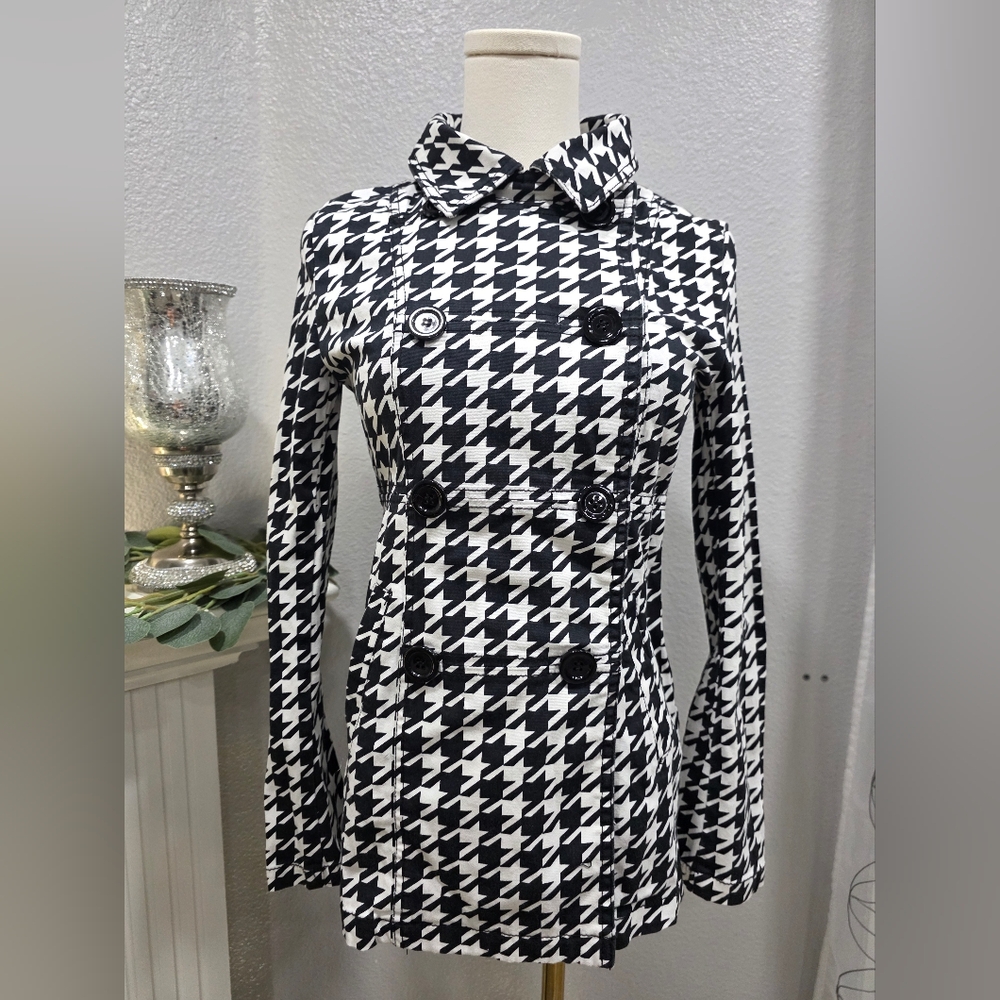 H&M Black and White Patterned Jacket